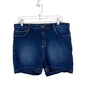 Extreme Jean Shorts Women 40 - 2X Blue Denim Stretch Casual Bottoms